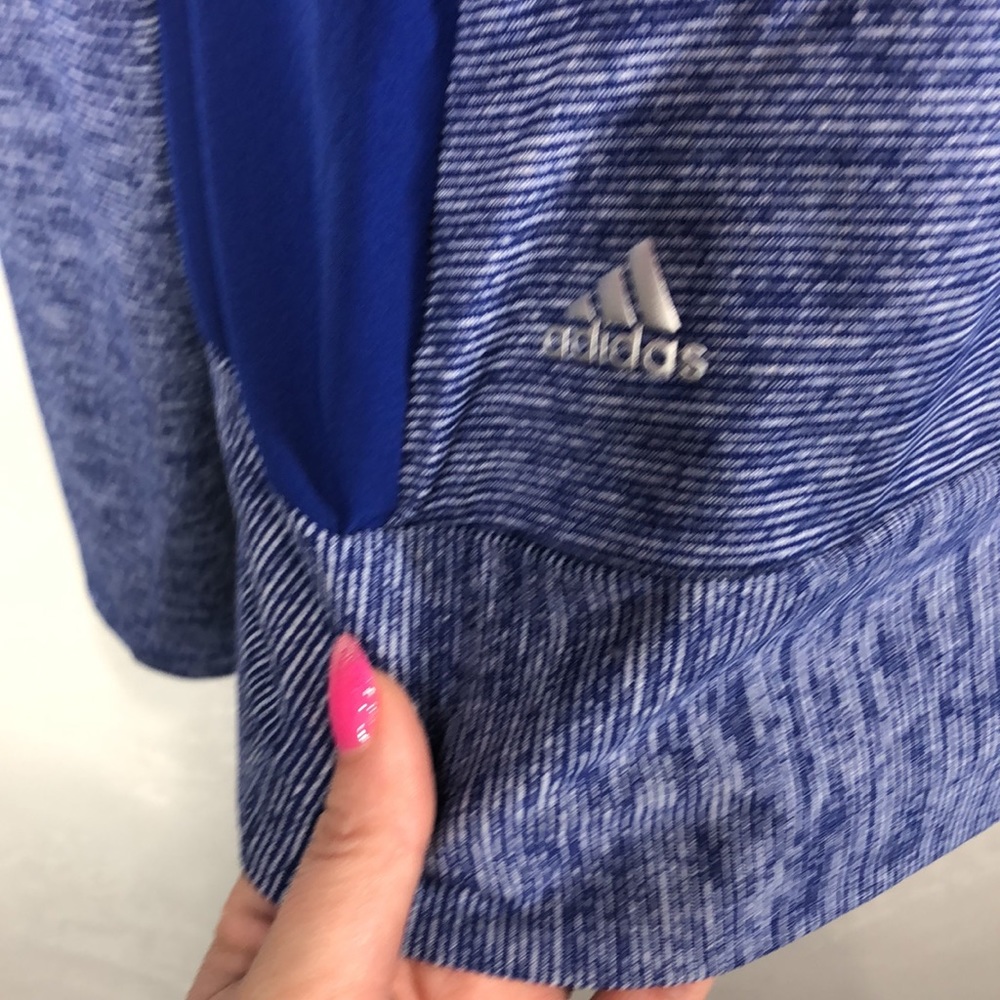 Adidas Blue Pullover Jacket Size Small - image 4